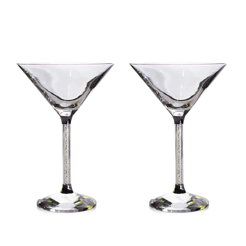 Vessière Cristaux Art De La Table|Verre En Cristal Uni|Verres à martini oleg cassini x2