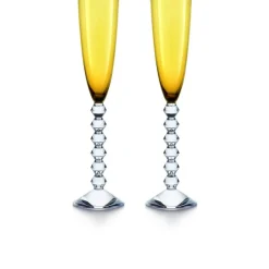Vessière Cristaux Art De La Table|Verre À Pied|Véga flutissimo ambre x2 baccarat