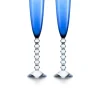 Vessière Cristaux Art De La Table|Flûte Champagne|Véga flutissimo bleu x2 baccarat