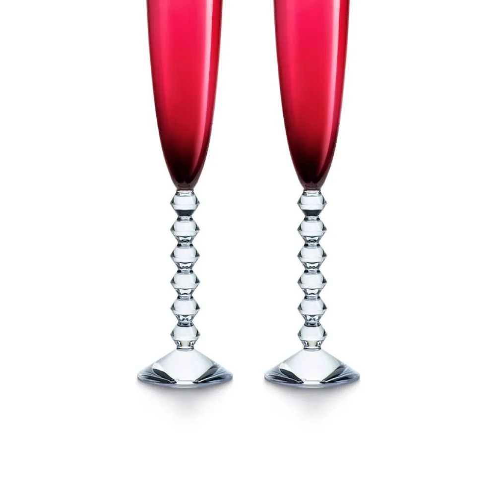 Vessière Cristaux Art De La Table|Coffrets Verres Cristal|Véga flutissimo rouge x2 baccarat