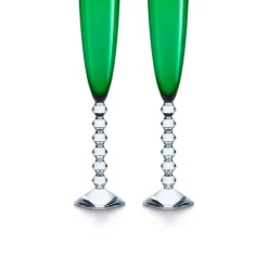 Vessière Cristaux Art De La Table|Verre À Pied|Véga flutissimo vert x2 baccarat