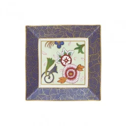 Vessière Cristaux Plateau & Coupe|Art De La Table|Vide-poche carré 17 cm Imari Raynaud