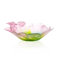 Vessière Cristaux Vide-Poches Cristal|Coupelles Cristal|Vide-poches roses daum