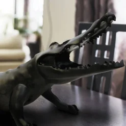 Vessière Cristaux Editions D’Art|Bestiaire|Wild crocodile noir orlinski Daum