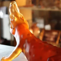 Vessière Cristaux Editions D’Art|Bestiaire|Wild crocodile orange orlinski daum