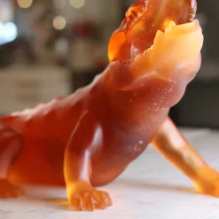 Vessière Cristaux Editions D’Art|Bestiaire|Wild crocodile orange orlinski daum