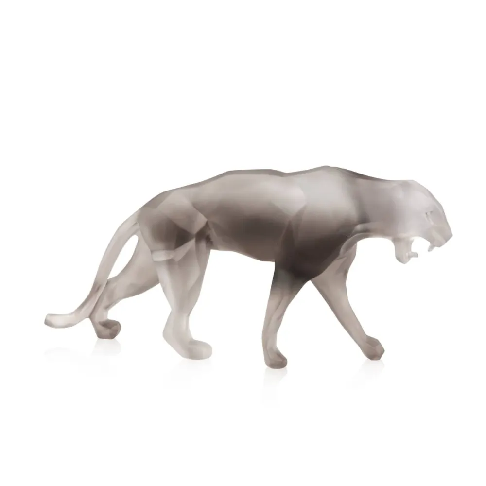 Vessière Cristaux Éditions D’Art Cristal|Animaux Cristal|Wild panther grise orlinski pm daum